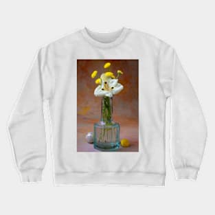 Small Bottle With Spring Bouquet Crewneck Sweatshirt